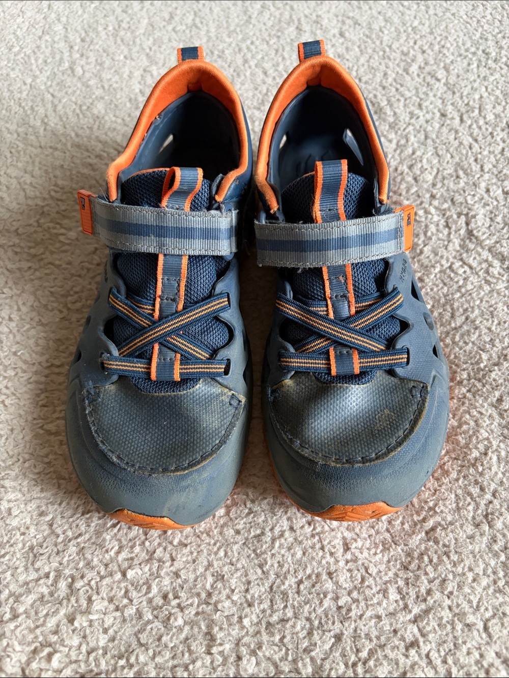 Merrell Kids Navy and Orange Sneakers